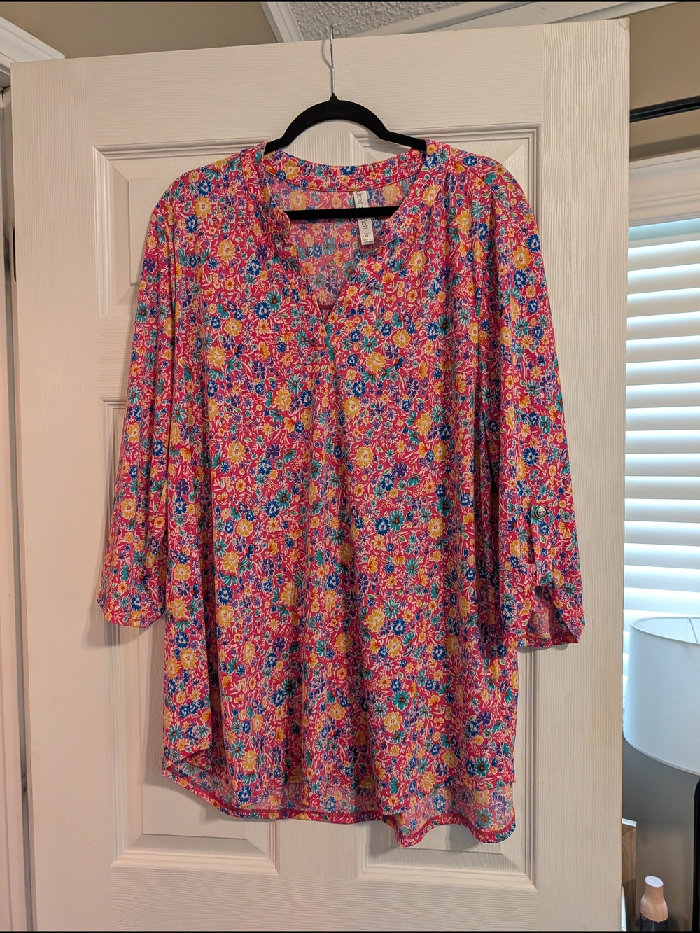 Dear Scarlett Women’s Floral Pink Multicolor Blouse
